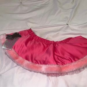 Victoria’s Secret Sexy Little Things Pink Fur Santa Skirt OS